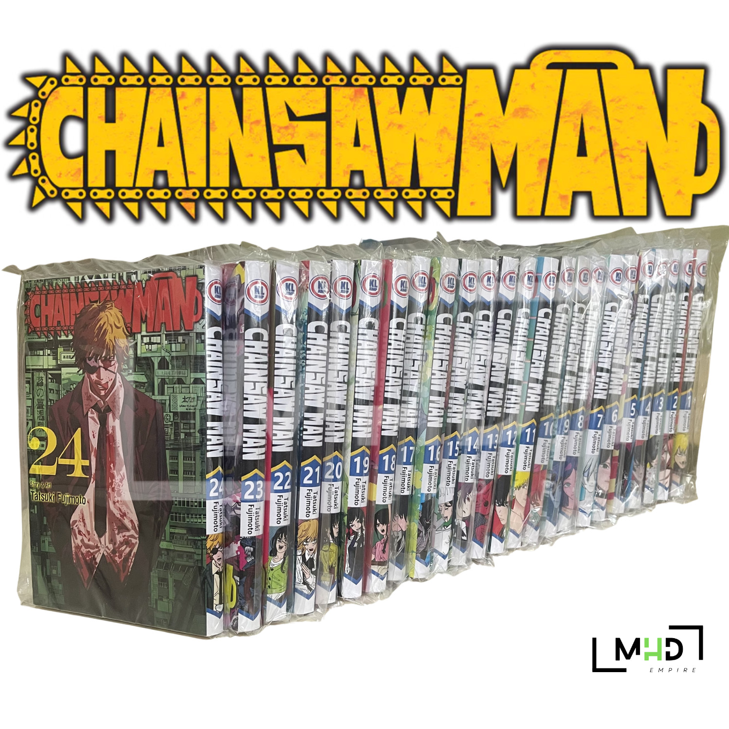 CHAINSAW MAN ENGLISH MANGA (HALF AND FULL SET: VOL. 1-24) -Free Express Shipping CHAINSAW MAN ENGLISH MANGA (HALF AND FULL SET: VOL. 1-24) -Free Express Shipping