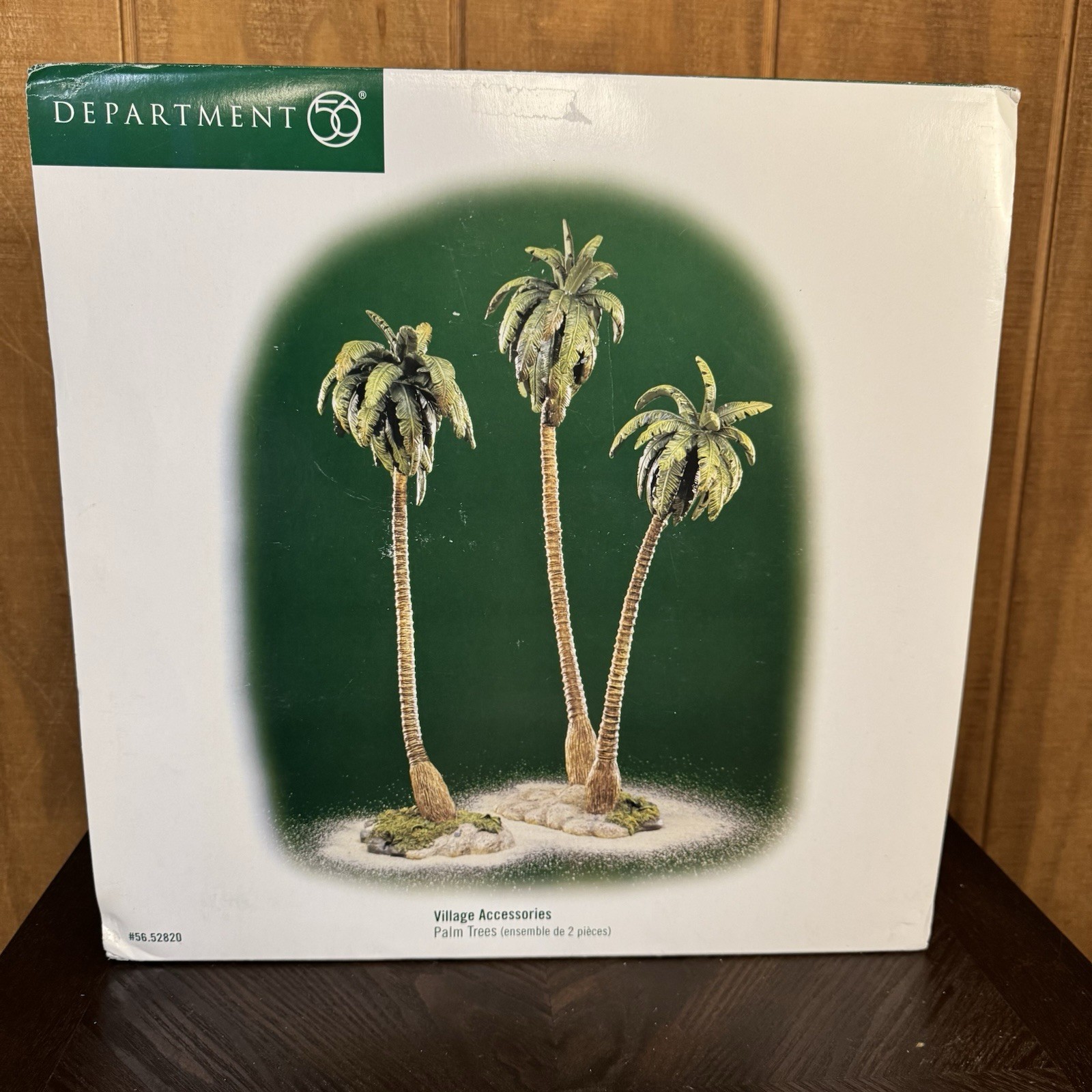 VTG 1999 Dept 56 Palm Trees Village Accessories in Original Box -Please Read