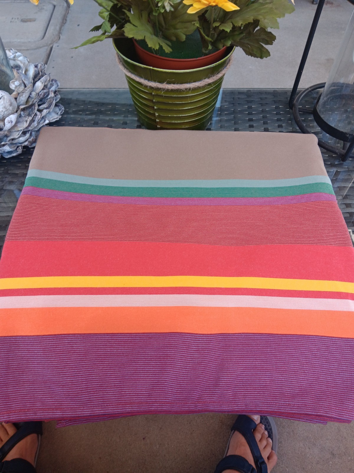Vtg Bon Marche Tablecloth Rectange Mid Century Modern Vtg Bon Marche Tablecloth Rectange Mid Century Modern