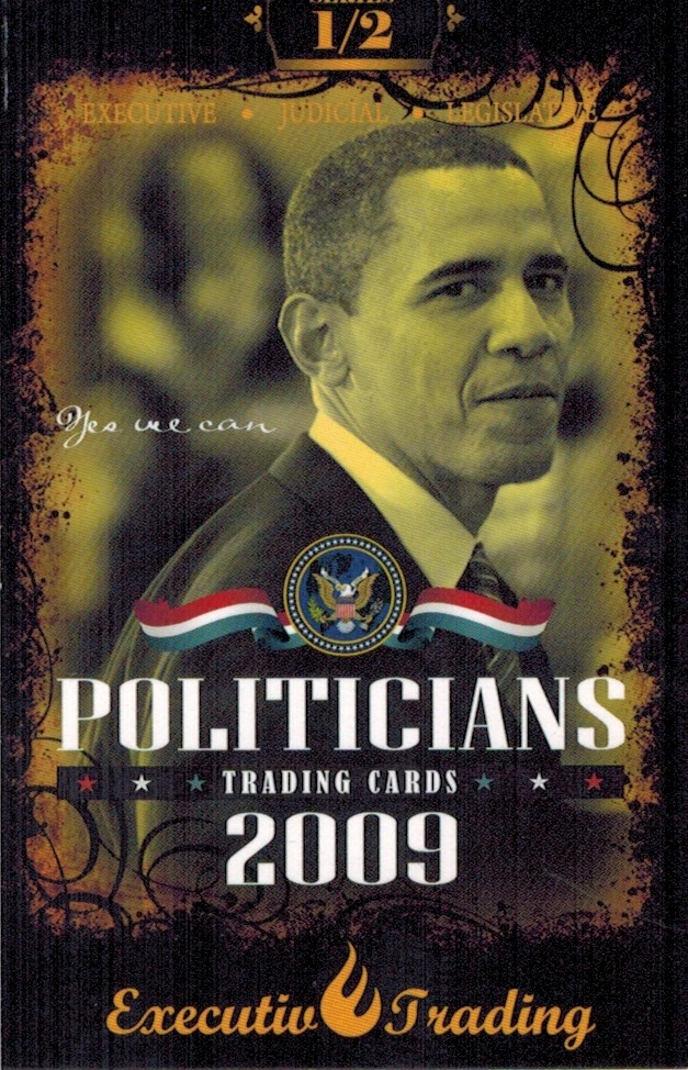 RARE 2009 BARACK OBAMA PRESIDENTIAL TRADING COLLECTOR CARD - insert 