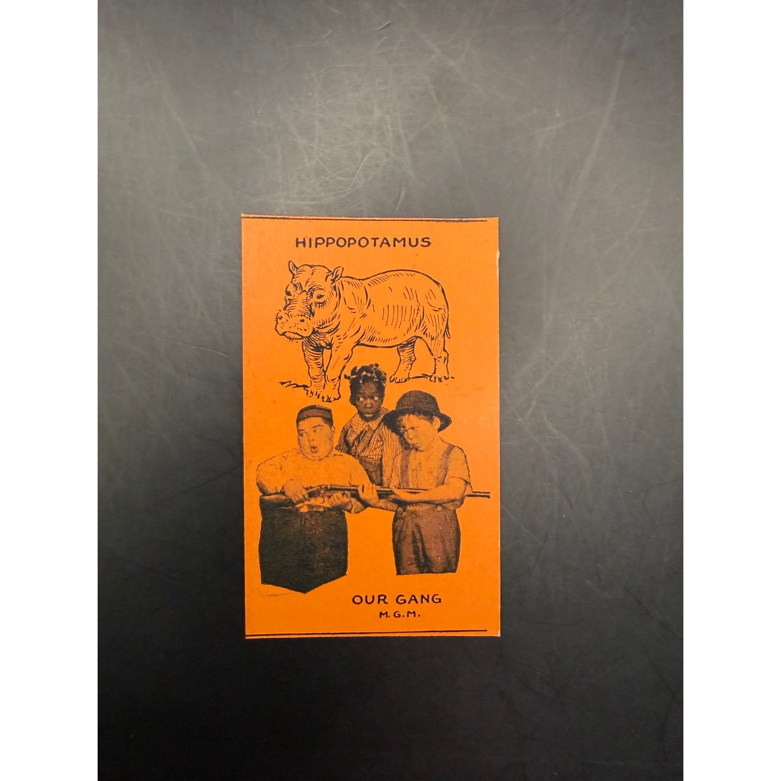 Rare 1920-30s Our Gang Strip Card Little Rascals Joe Cobb Farina Mickey Daniels