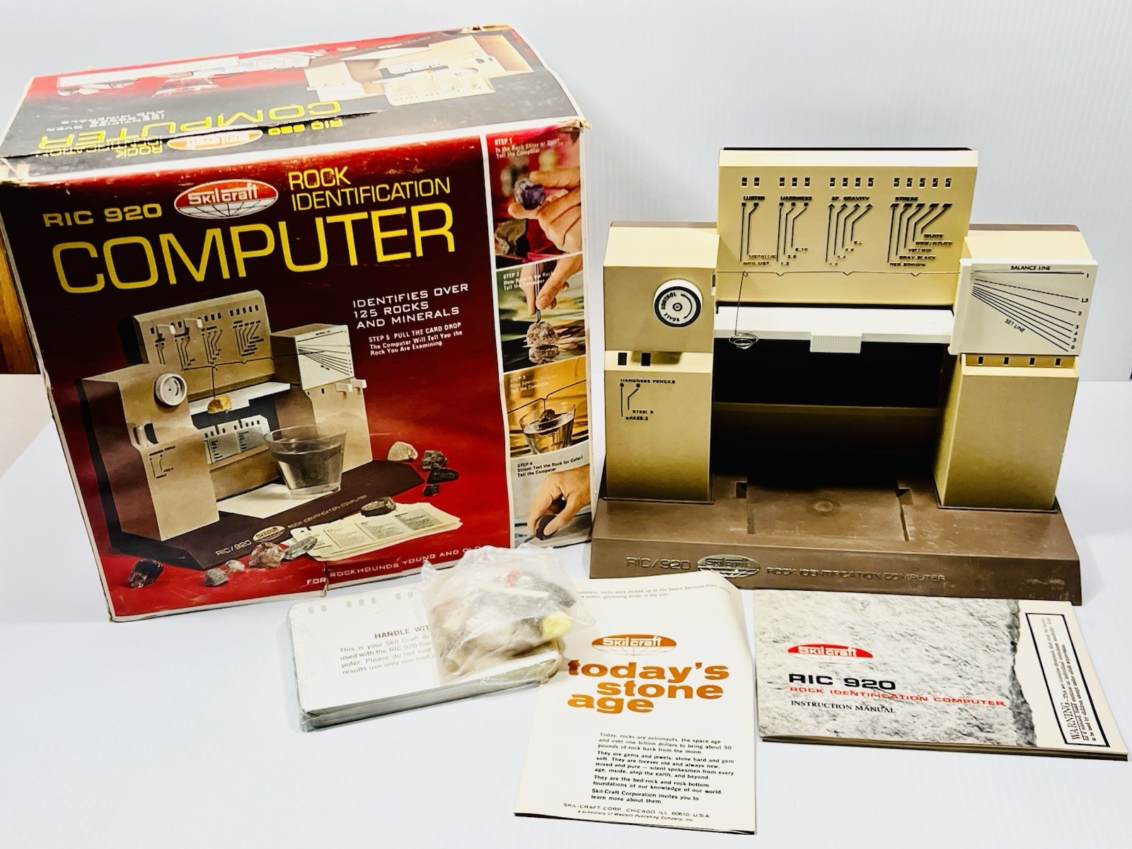 RARE VINTAGE Skil-craft RIC 920 Rock Identification Computer CIB 1970 NEW UNUSED