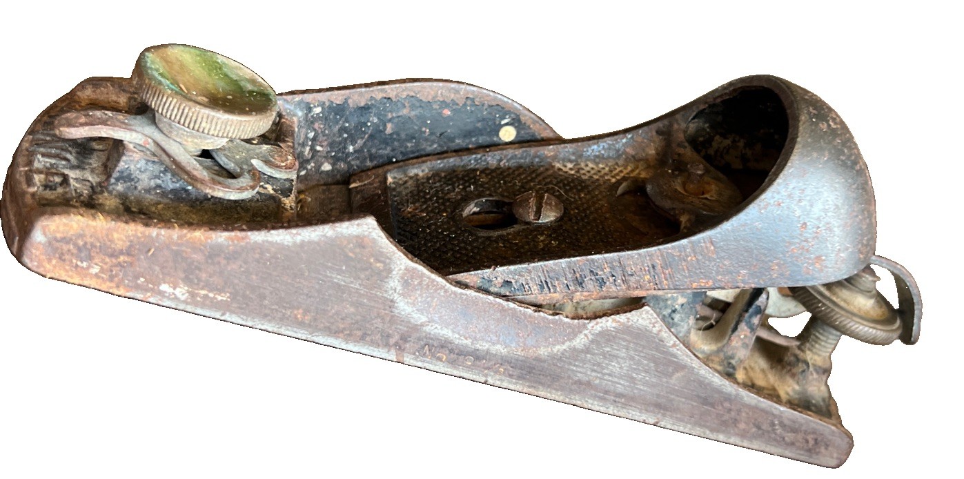 Vintage Stanley Block Plane Body for Parts or Repair Missing Lever Cap Cam