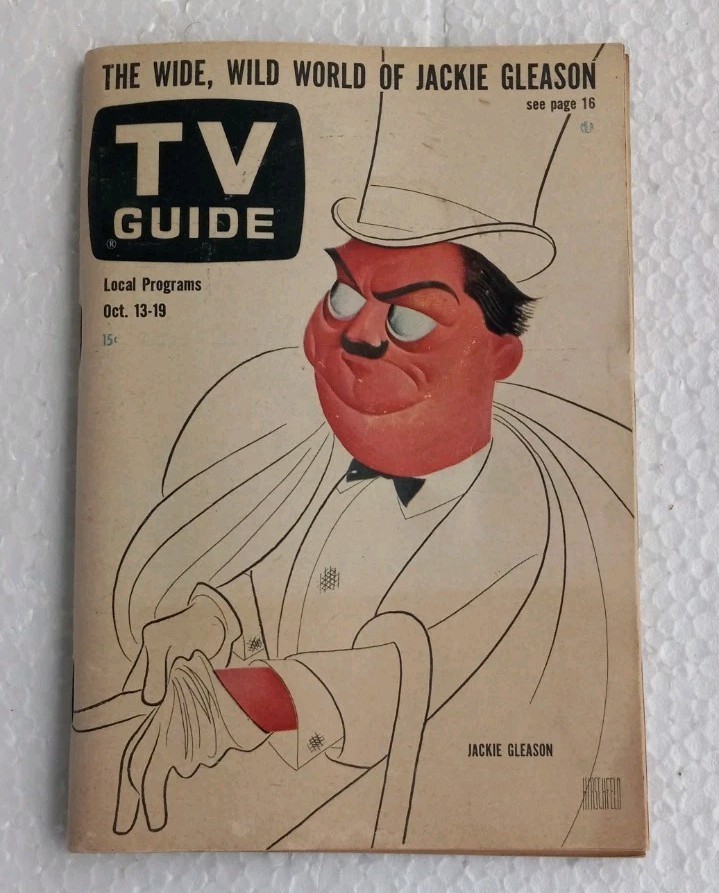 Vtg TV Guide Oct 13 1962  Jackie Gleason Dinah Shore NY Edition
