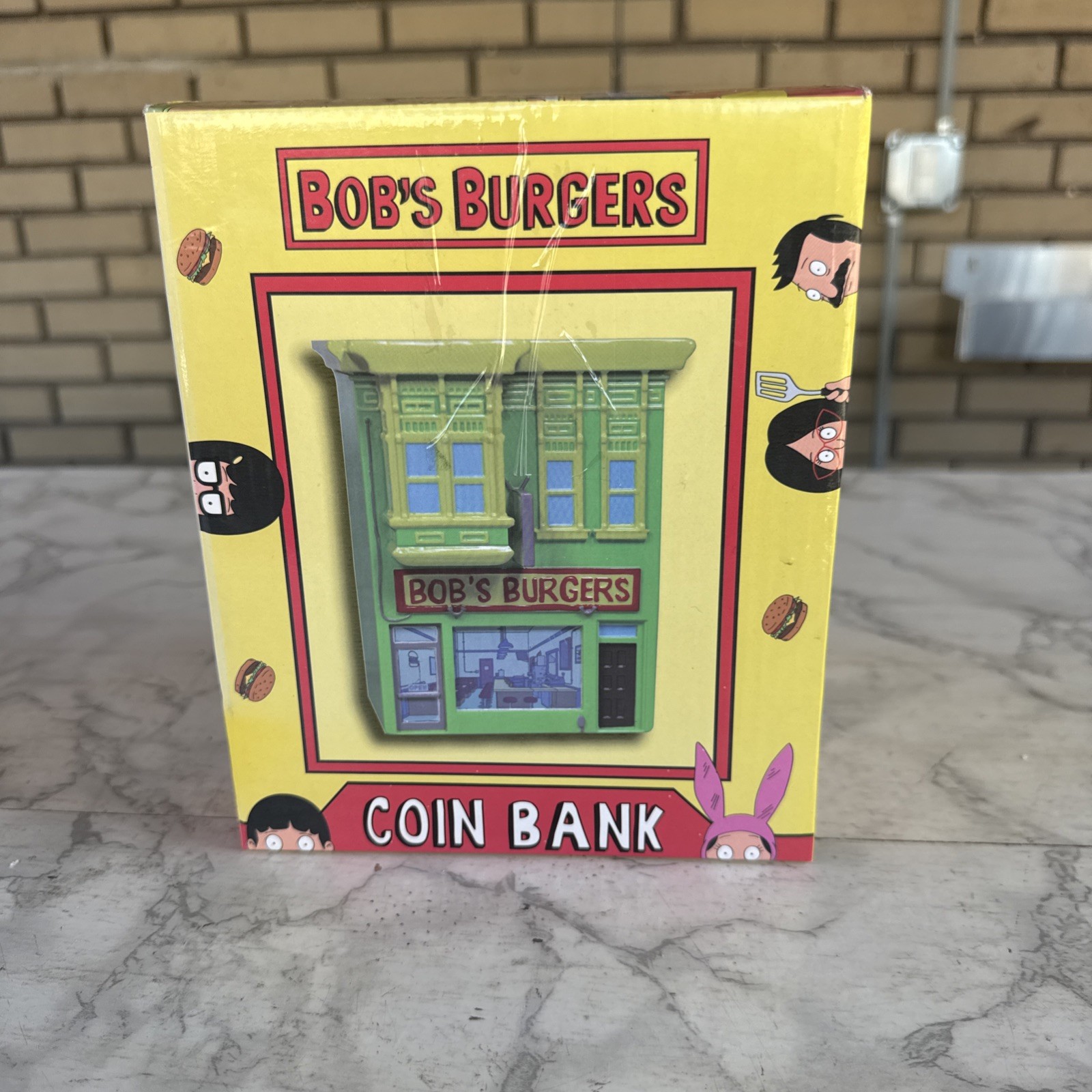 2017 Bobs Burgers Coin Bank - RARE 2017 YEAR Production - OPEN BOX