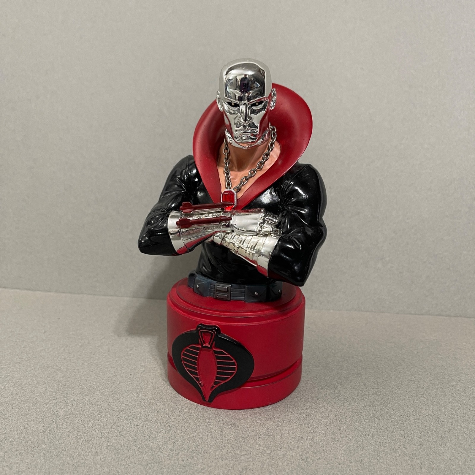 GI JOE Palisades Toys Destro Chrome Plated ToyFare Exclusive Resin Mini Bust