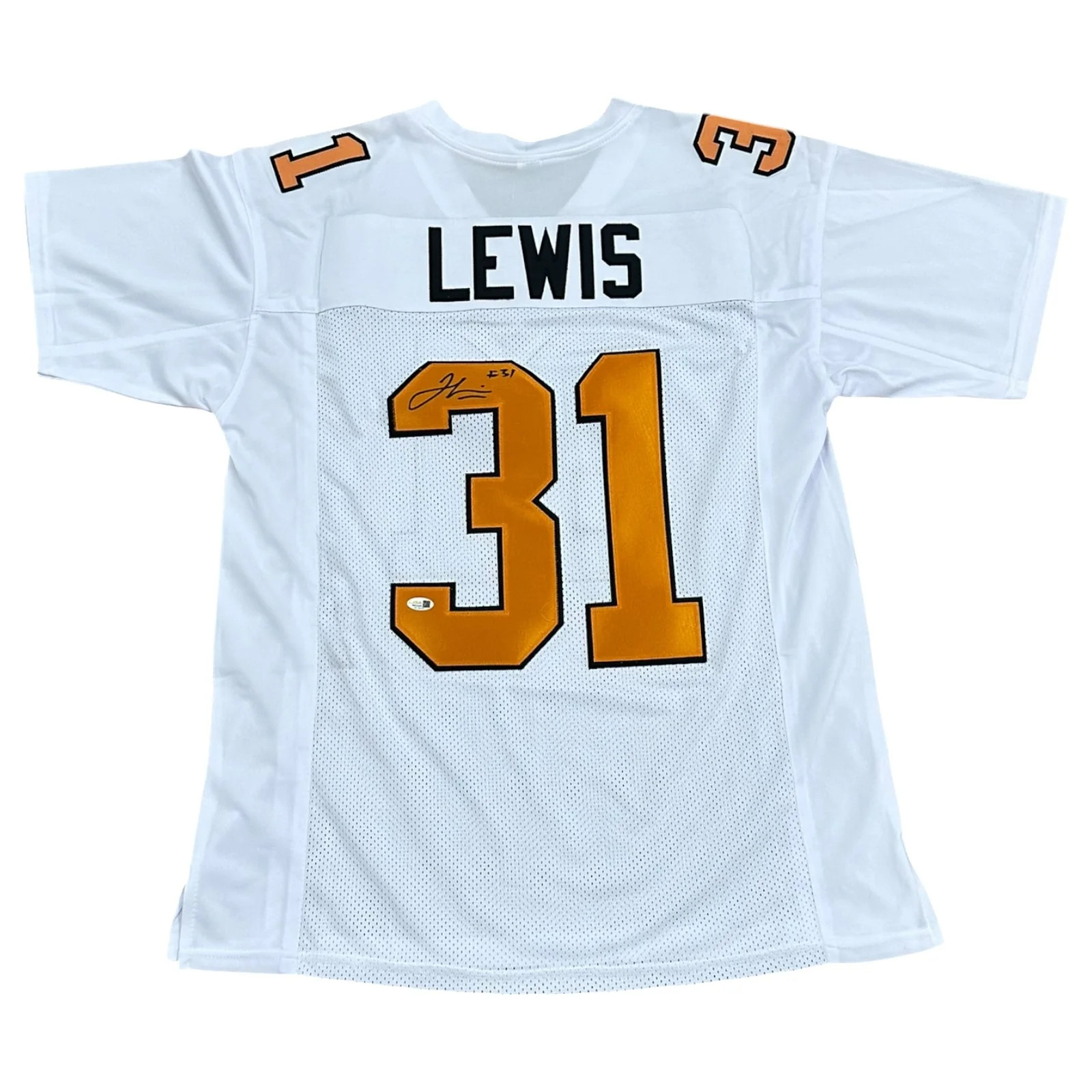 Jamal Lewis Autographed Tennessee (White #31) Custom Jersey - JSA