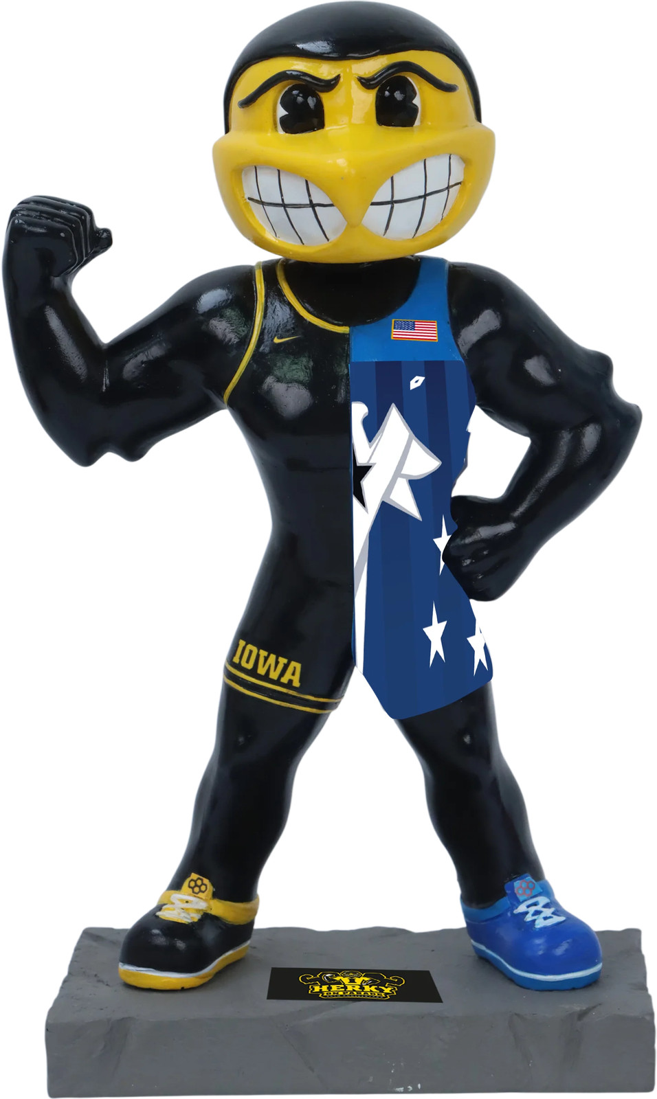 Yoda Herky Iowa Hawkeyes Herky On Parade Bobblehead NCAA