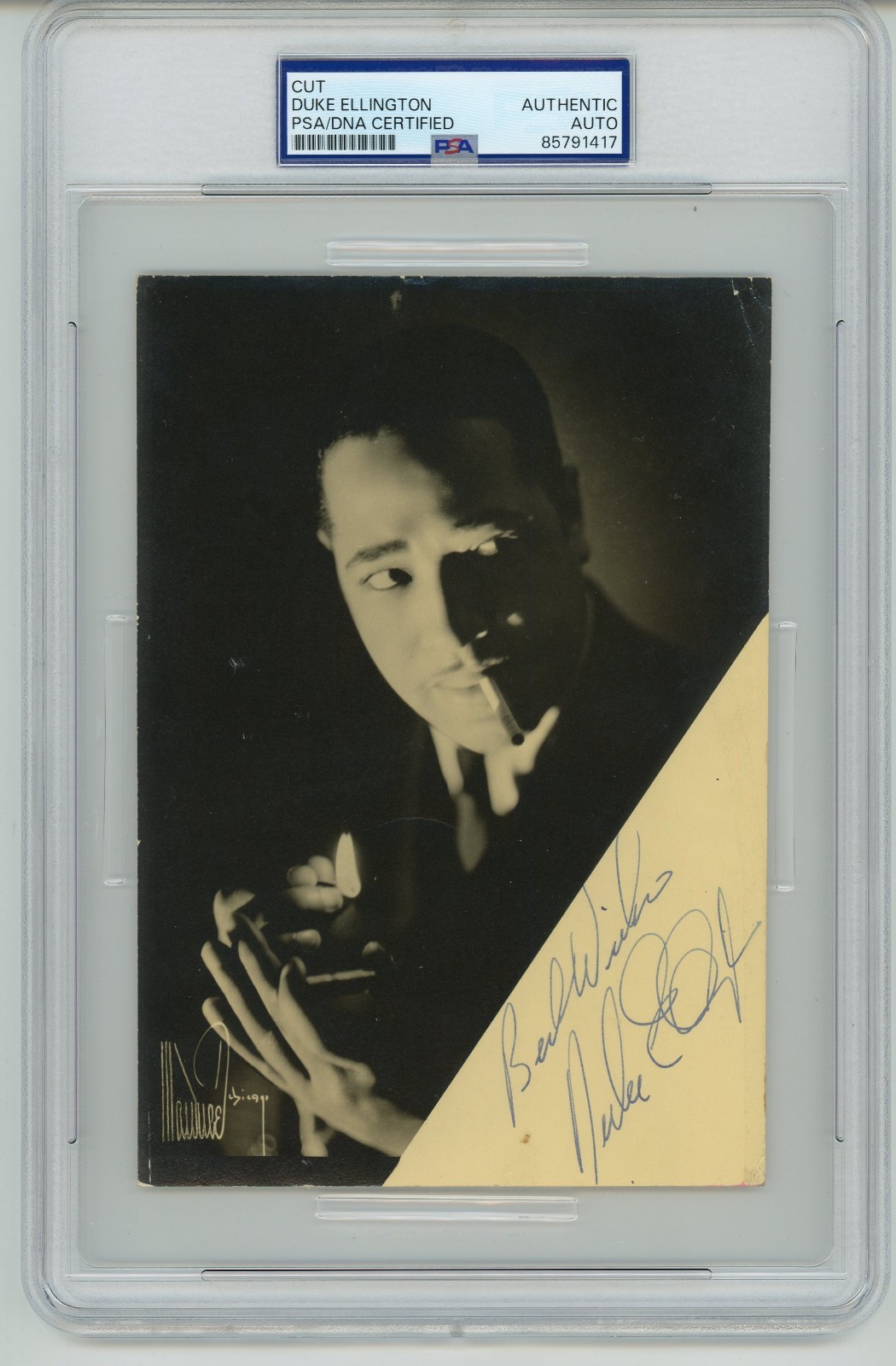 Duke Ellington ~ Signed Autographed Vintage Photograph ~ PSA DNA Encased