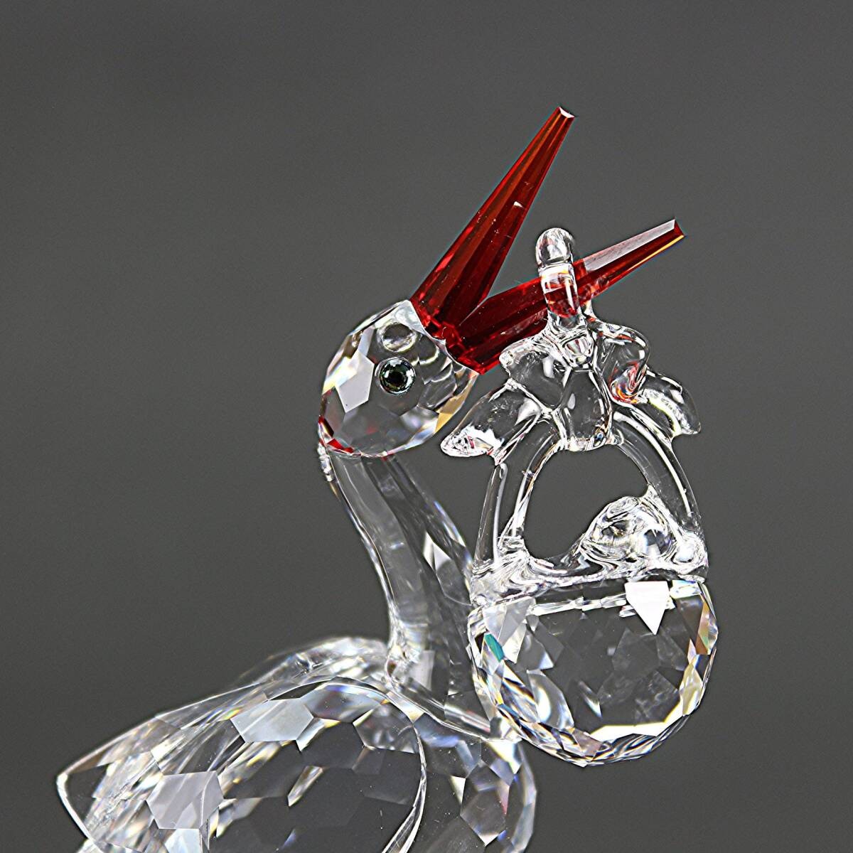 Swarovski Stork Ornament Figurine Crystal Glass 