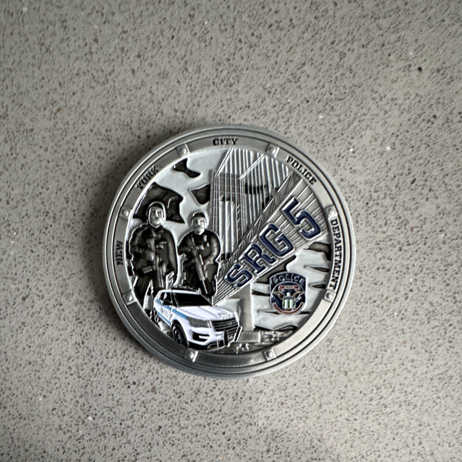 NYPD Challenge Coin - SRG 5 New York City  Staten Island