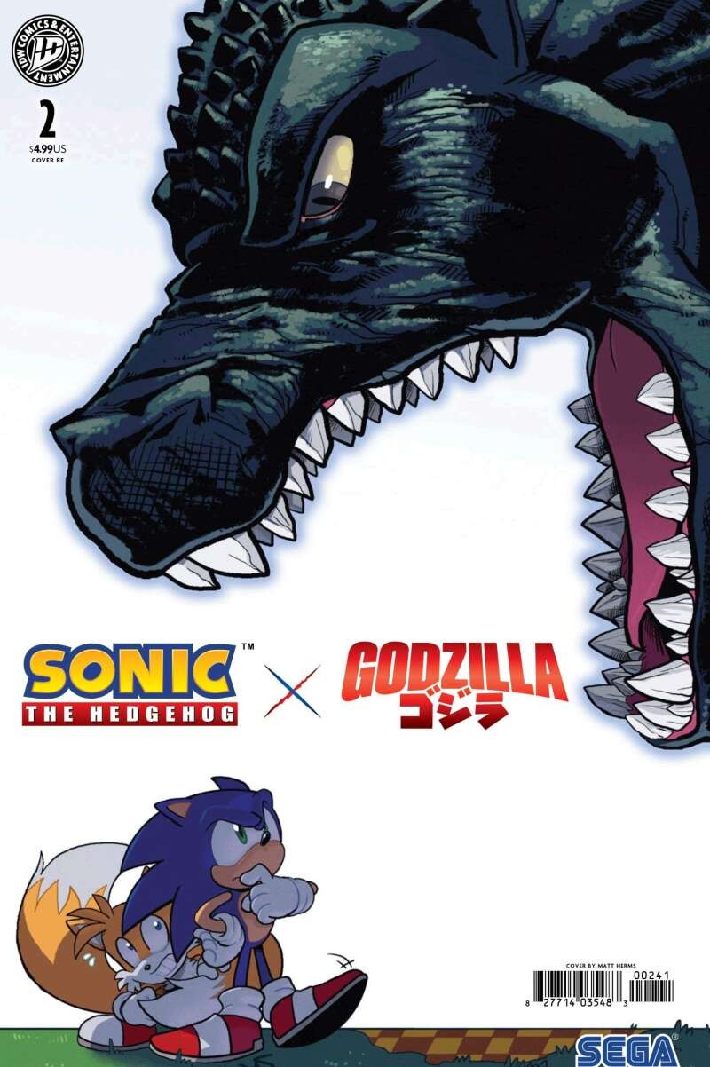Sonic the Hedgehog x Godzilla #2 Comics To Astonish Retailer Exclusive Matt Herm