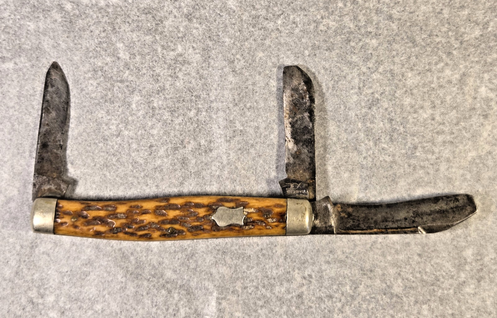 Vintage Schatt & Morgan Titusville PA 3-Blade Stockman Pocket Knife Parts/Repair Vintage Schatt & Morgan Titusville PA 3-Blade Stockman Pocket Knife Parts/Repair
