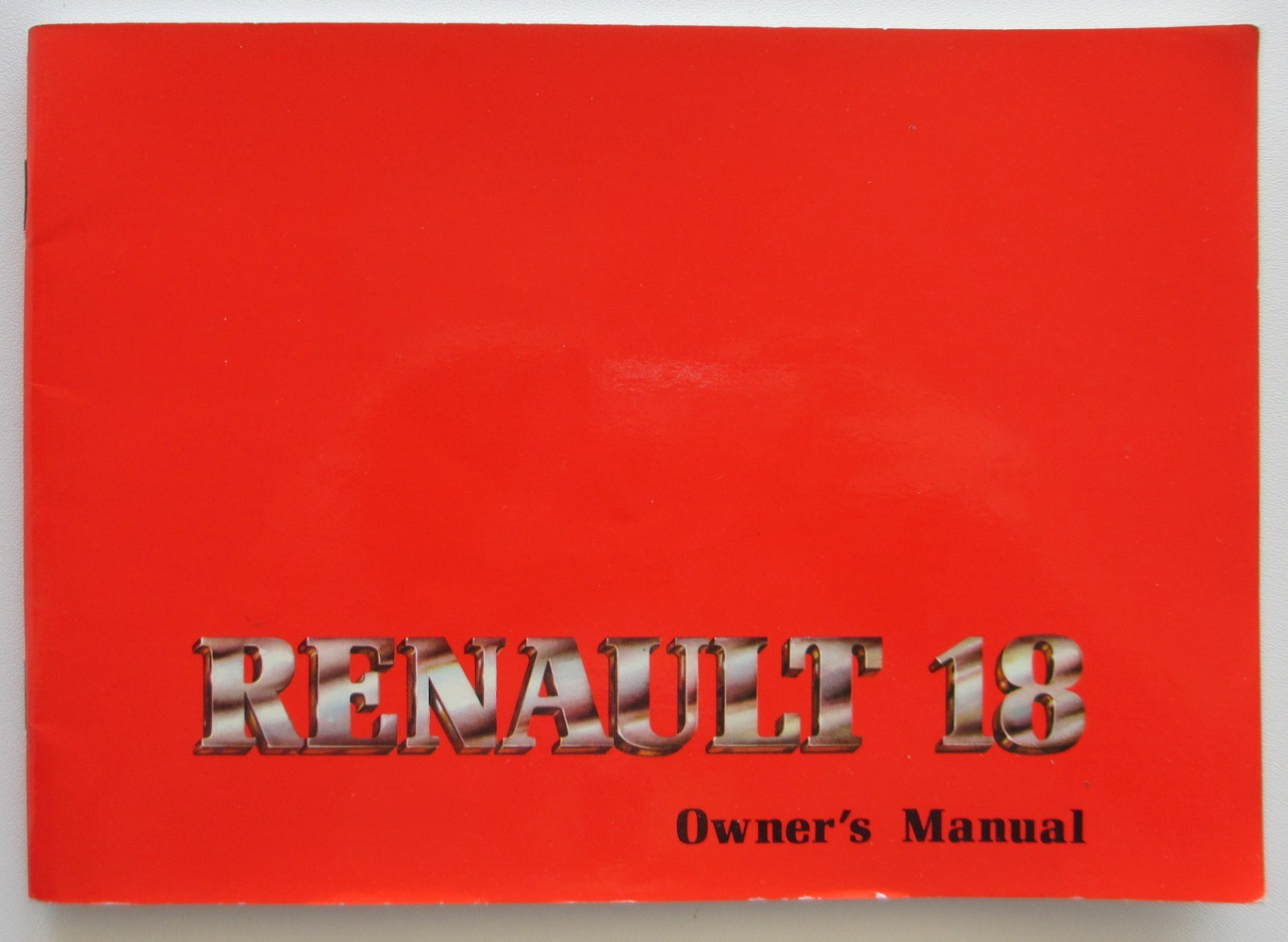 Vintage 1980s Renault 18 18i Automobile Owner's Manual Car Auto Book