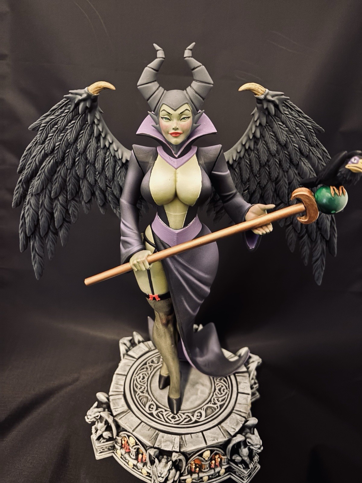 Maleficent Pinup Disney Hand Painted 1:6 Scale Statue Magnetized SFW NSFW FUTA