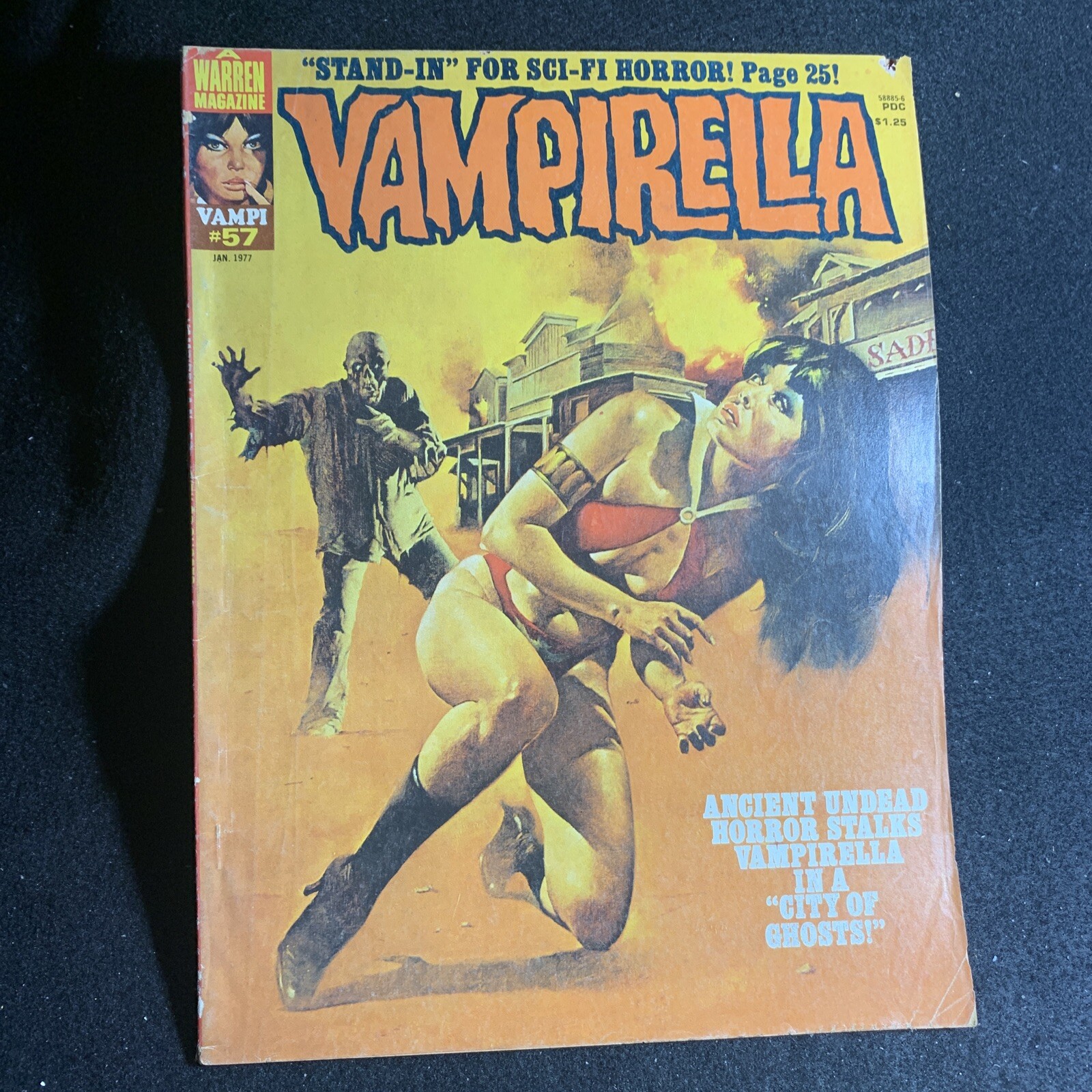 Vampirella #57. Warren Magazine. January 1977 Bronze Age 1st Print. Enrich Cover