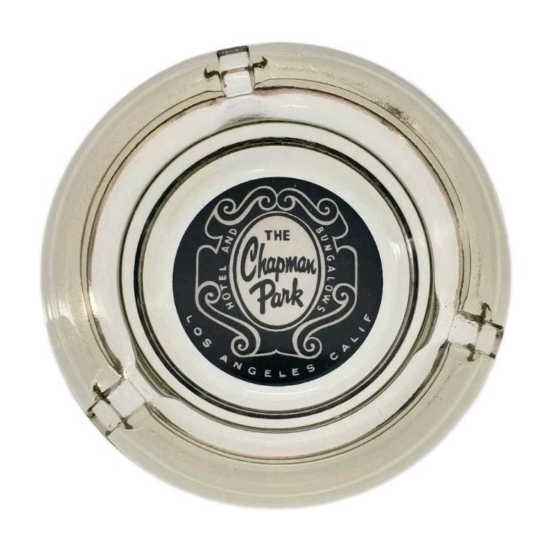 Vintage Marketing Ashtray / The Chapman Park Hotel  / Los Angeles California CA