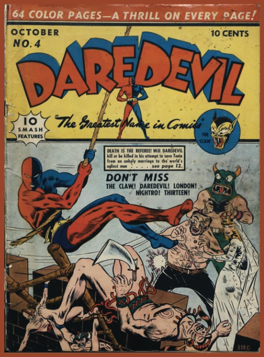 Daredevil (Golden Age) #4: Vintage Superhero Comic Book | October 1941