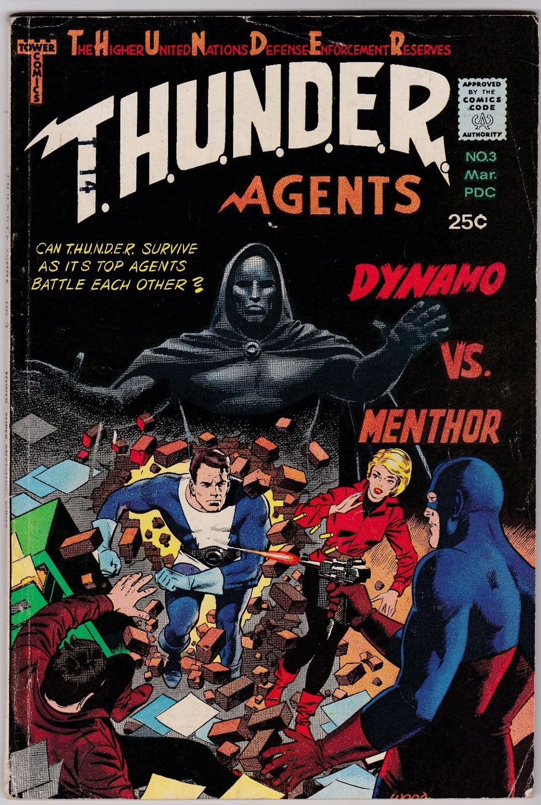 THUNDER AGENTS #3, MARCH 1966 GREAT ART SILVER AGE CLASSIC