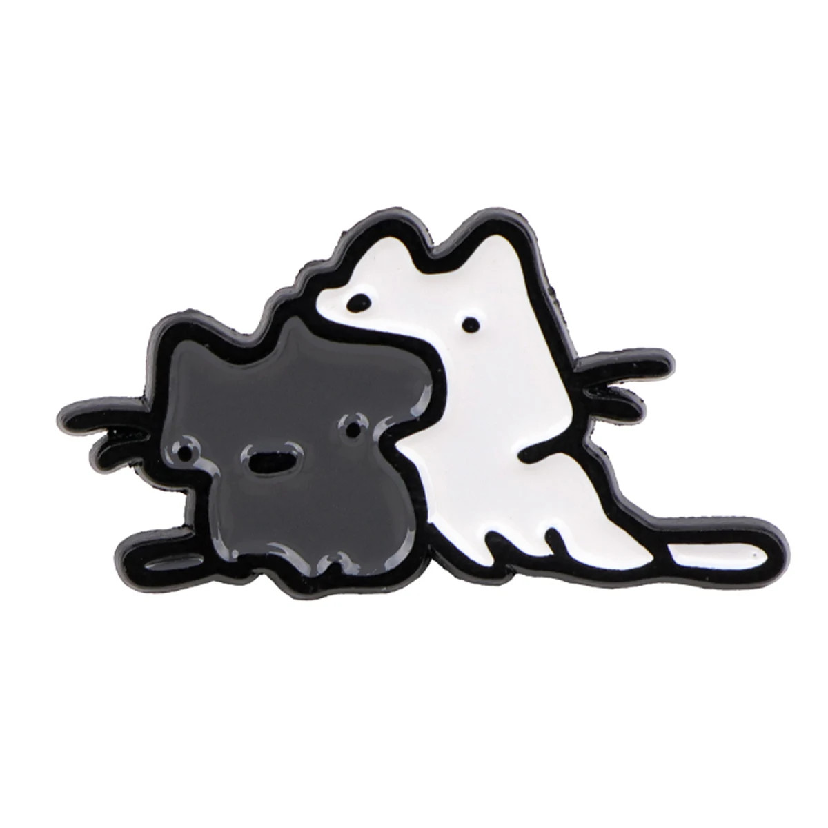 Cute Couple Cat Enamel Pin Brooch Pines Lapel Pins Badge on Backpack Clothing