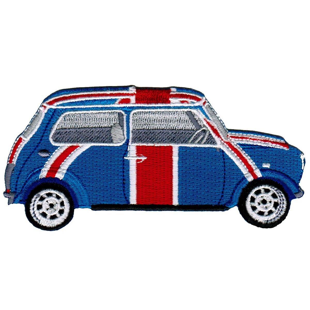 BRITISH FLAG CAR PATCH union jack AUTOMOBILE MINI COOPER embroidered iron-on NEW