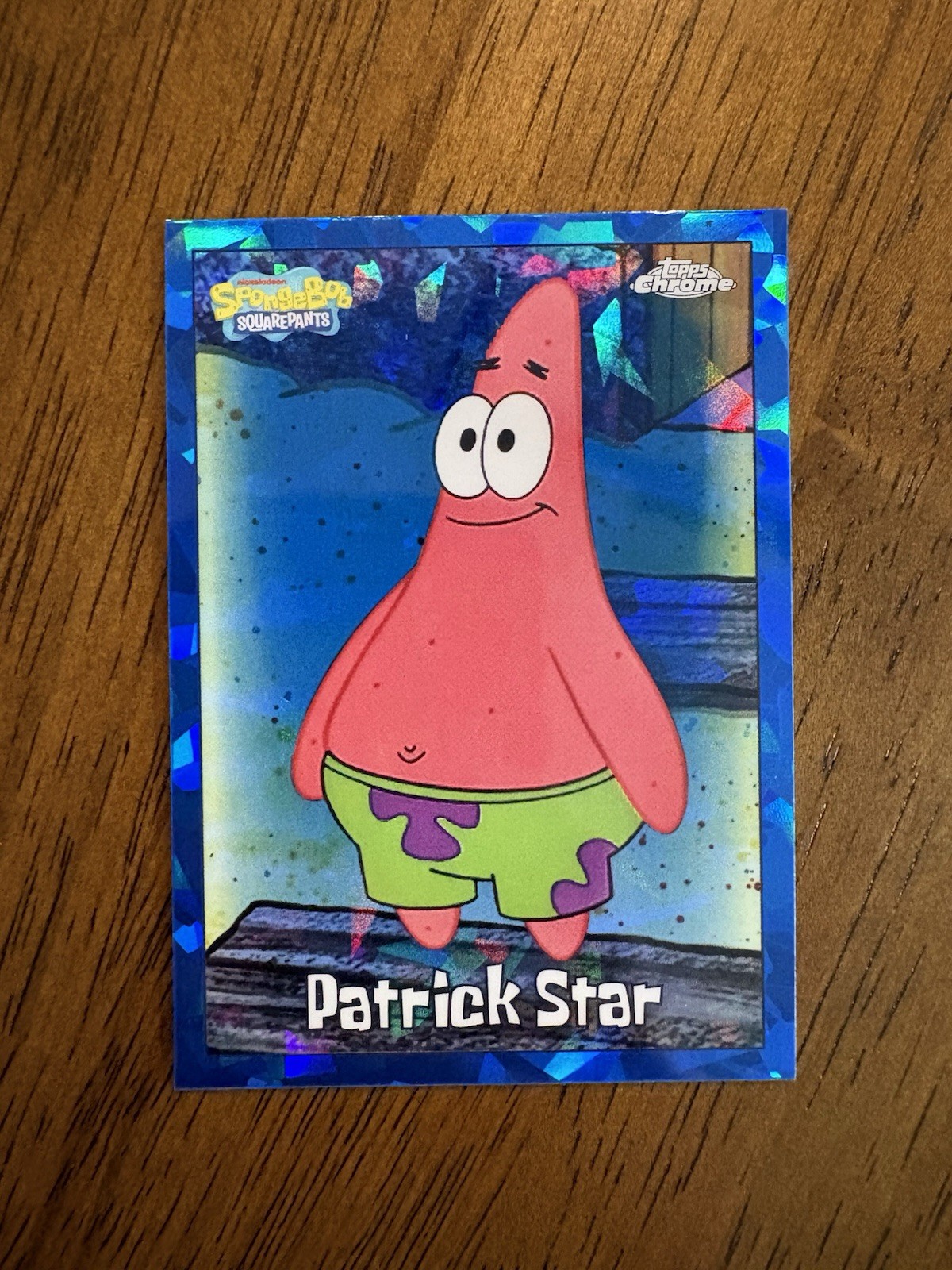 2025 Topps Chrome SpongeBob Squarepants Sapphire Patrick Star #24 A