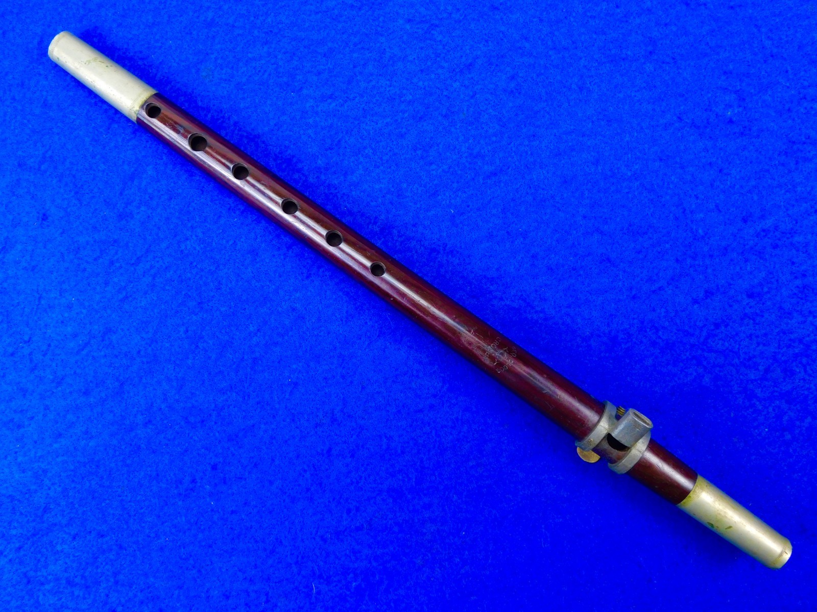 Antique US Civil War GEO. CLOOS CROSBY Military Fife Musical Instrument