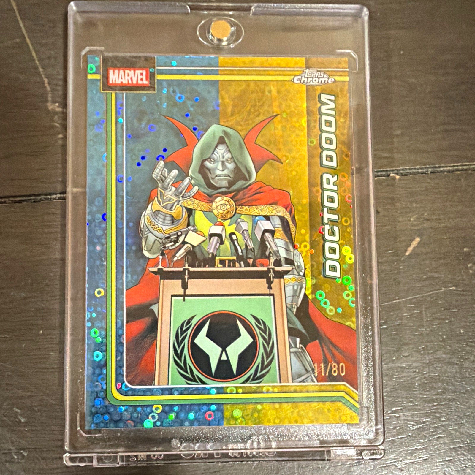 2026 Topps Chrome Marvel Doctor Doom #028 Serial #11/80 Non-Sport Card *MINT*