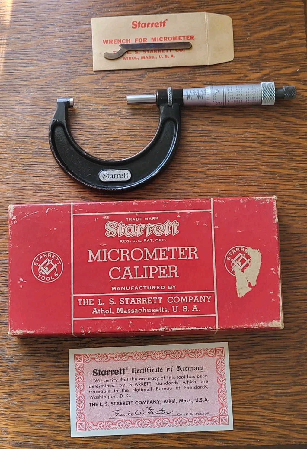 Starrett No. 436 Outside Micrometer 1-2 Starrett No. 436 Outside Micrometer 1-2