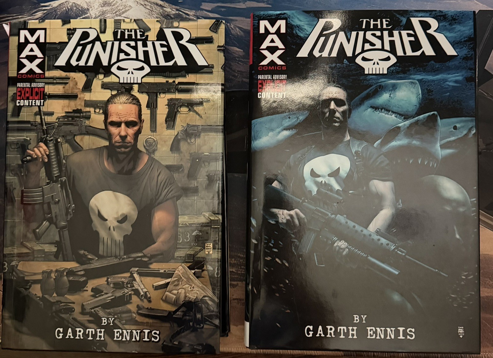 The Punisher MAX Omnibus Vol 1 & 2 set - Garth Ennis, Marvel The Punisher MAX Omnibus Vol 1 & 2 set - Garth Ennis, Marvel