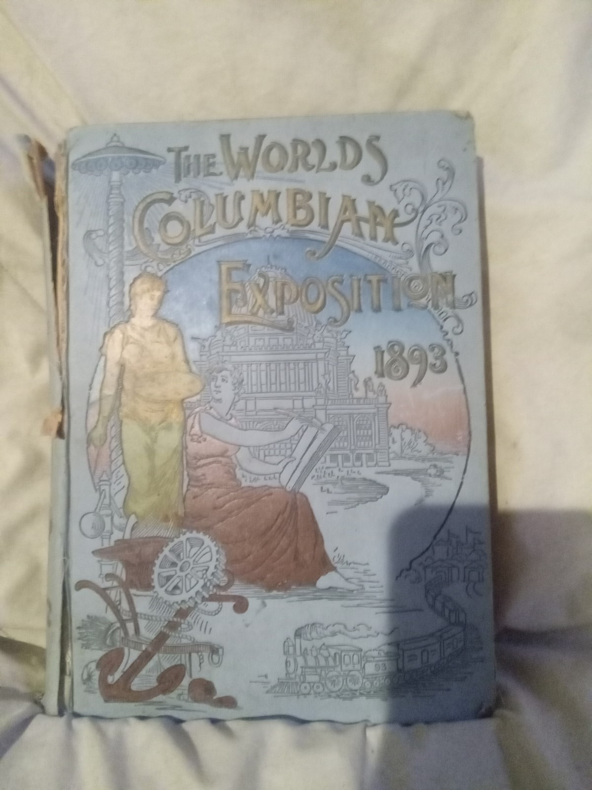 1893 WORLDS COLUMBIAN EXPOSITION Chicago Book Davis Palmer Vtg Photos Illust.