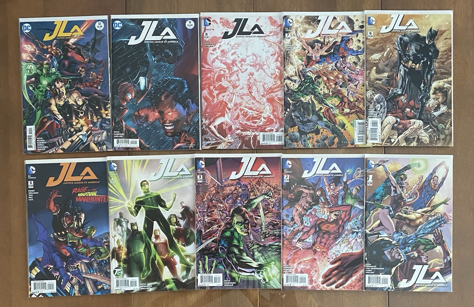 DC Comics Justice League of America Lot 1-10 Complete Run Bagged&Backed DC Comics Justice League of America Lot 1-10 Complete Run Bagged&Backed