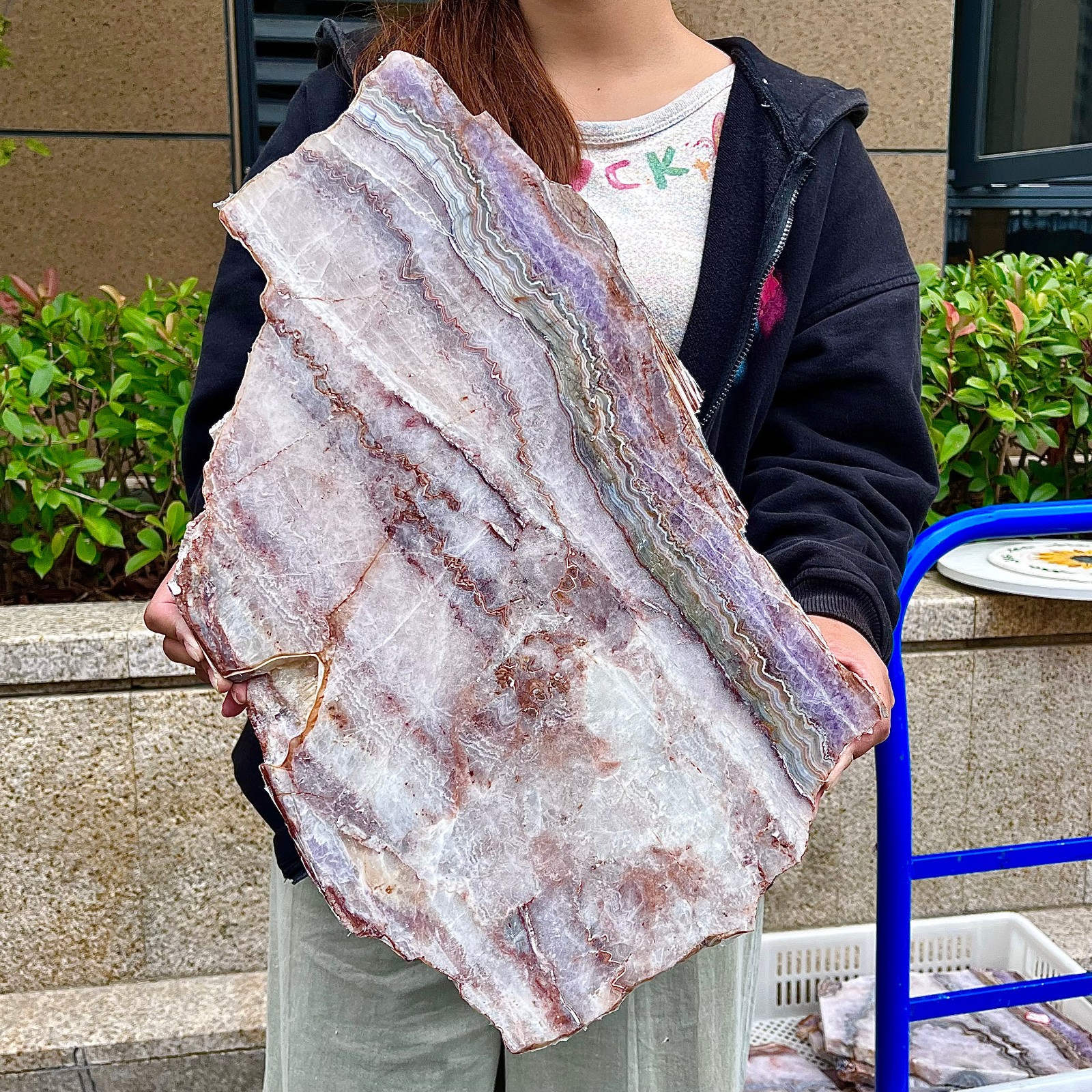 7.38LB  Natural Agate Amethyst Quartz Crystal Raw Specimen Healing Reiki