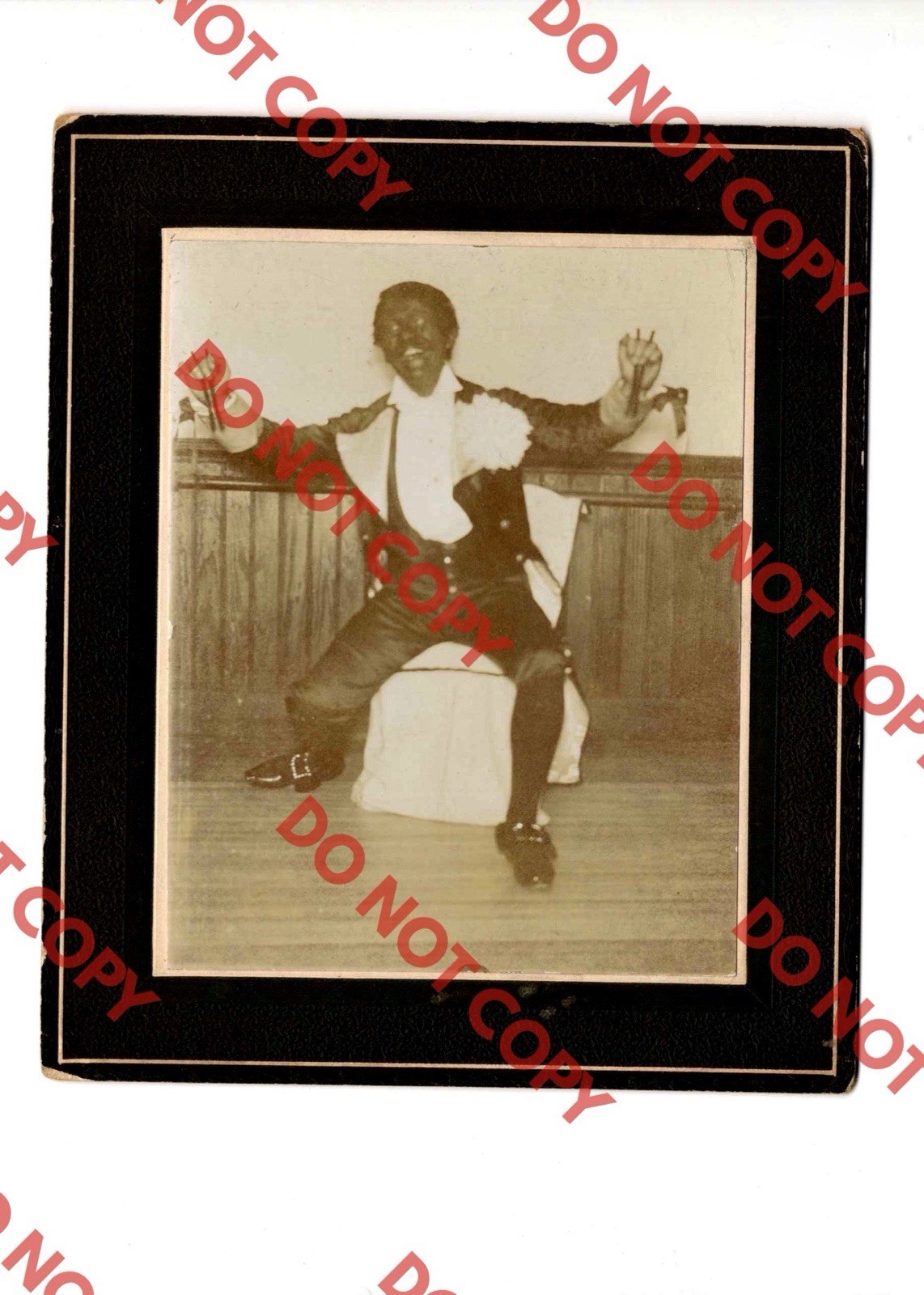 WOW Antique 1900 African American Stage Performer Black Americana Unusual Photo WOW Antique 1900 African American Stage Performer Black Americana Unusual Photo