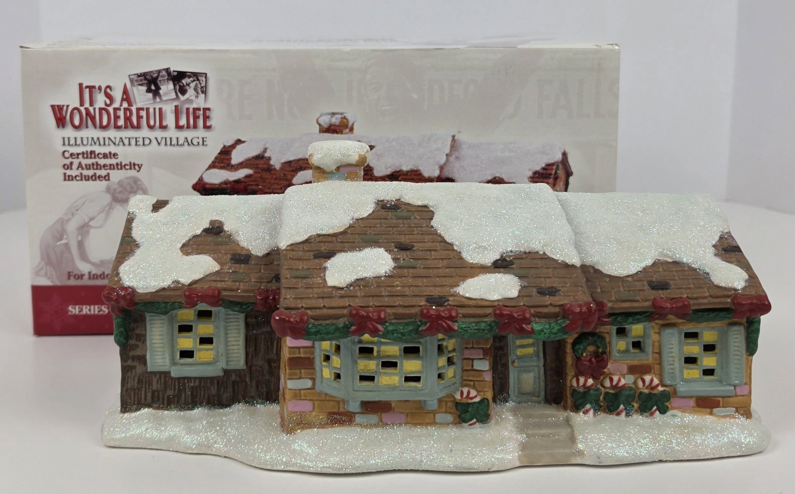 Enesco It\'s A Wonderful Life Illuminated Village Series IV Martini\'s New Home