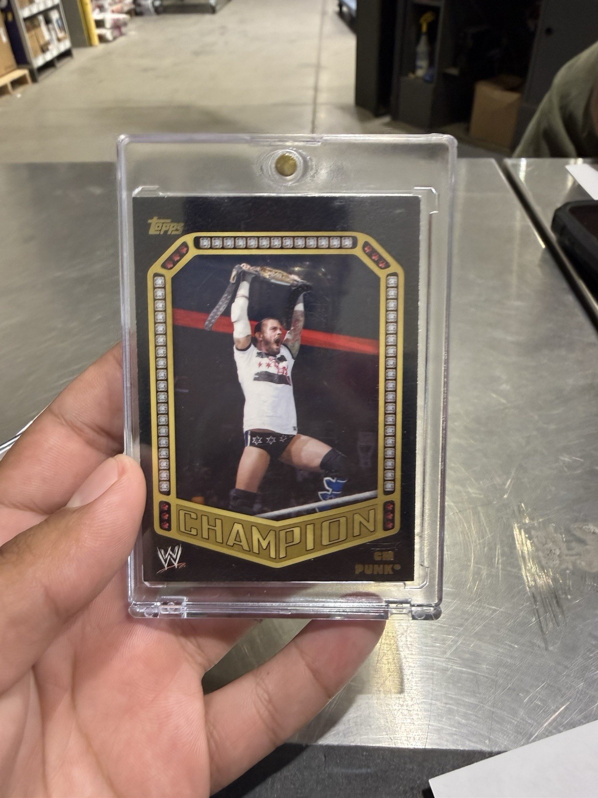 Topps 2014 WWE Champion CM Punk Insert Card #27/30 Print Run 30