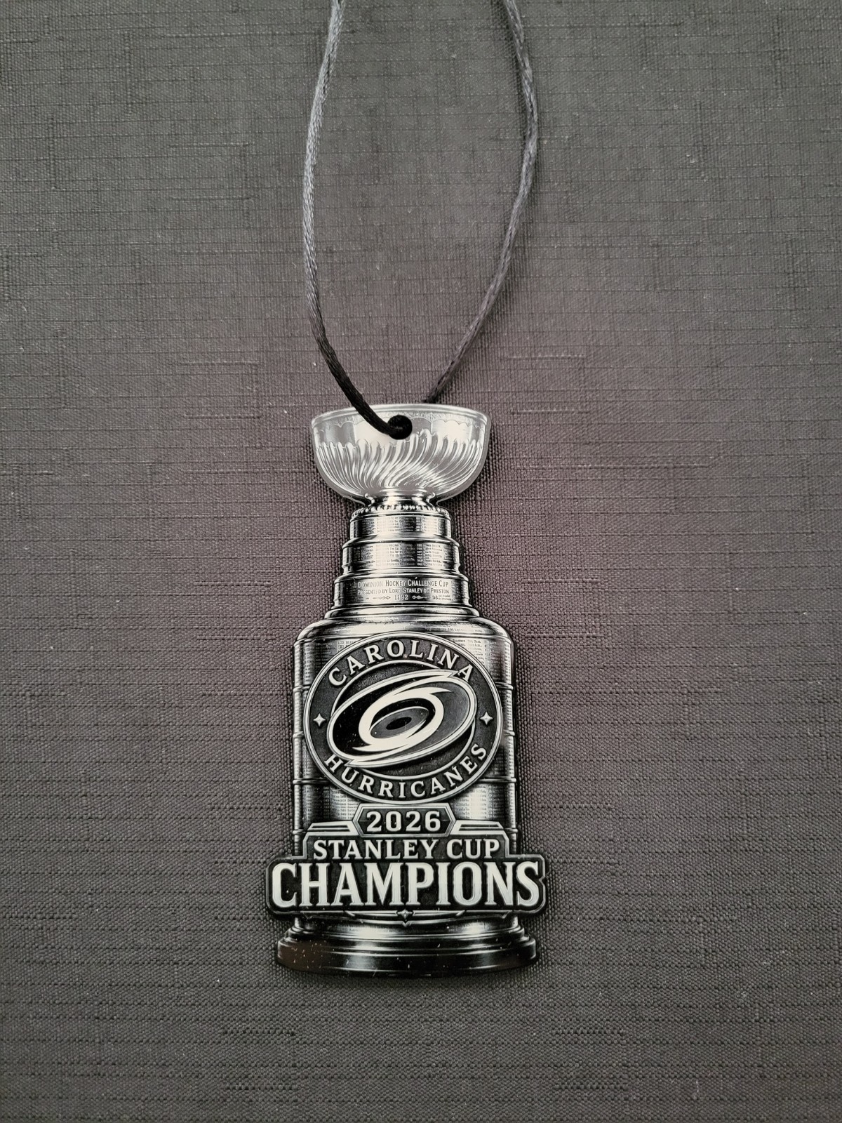 Carolina Hurricanes Championship Custom Car Hanging Ornament