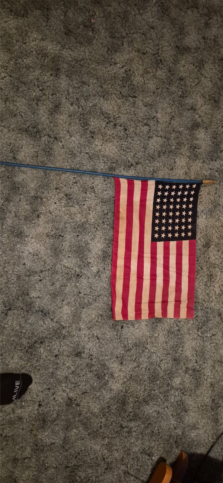 vintage 48 star parade flag