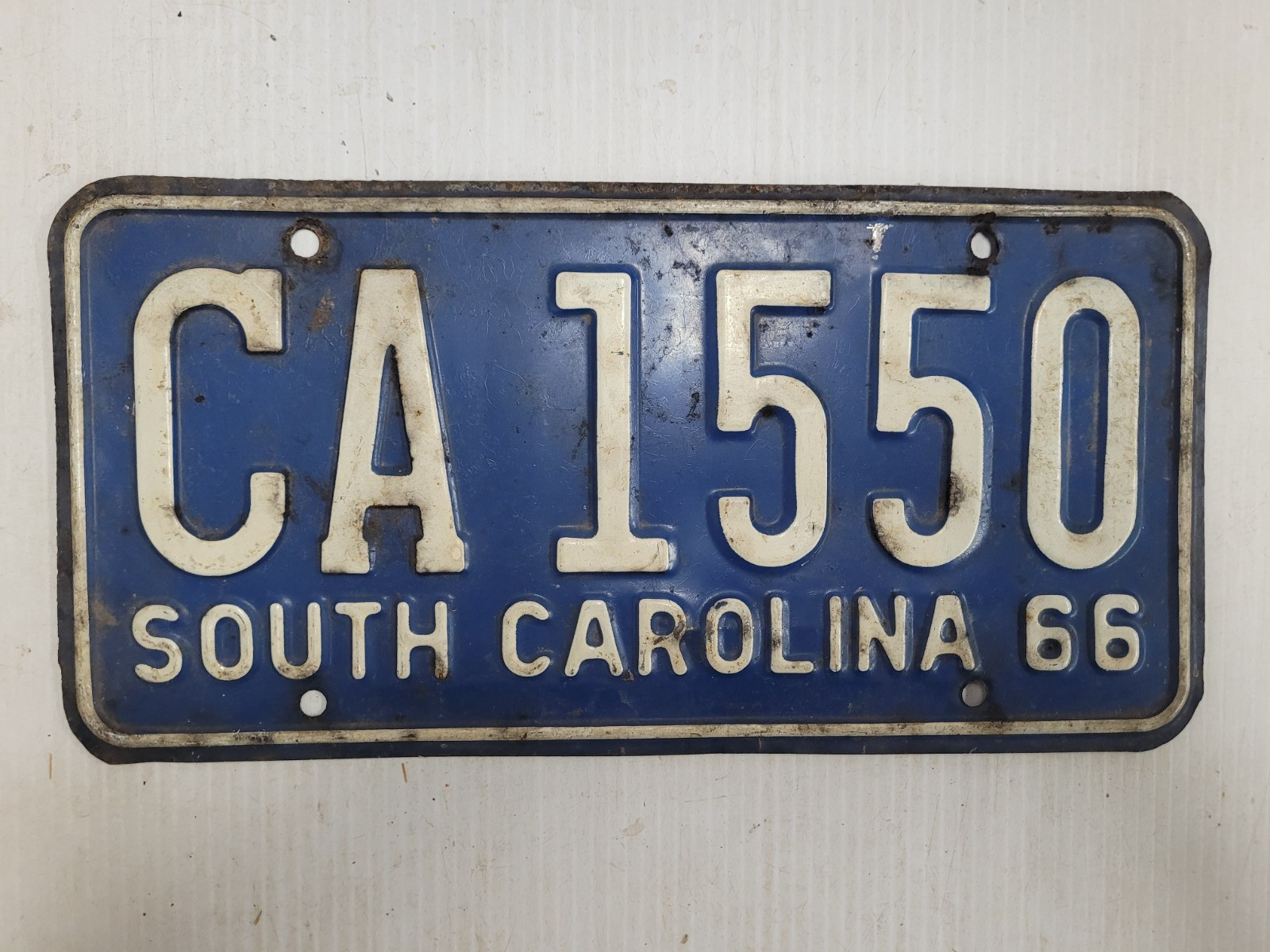 1966  South Carolina   License Plate Tag