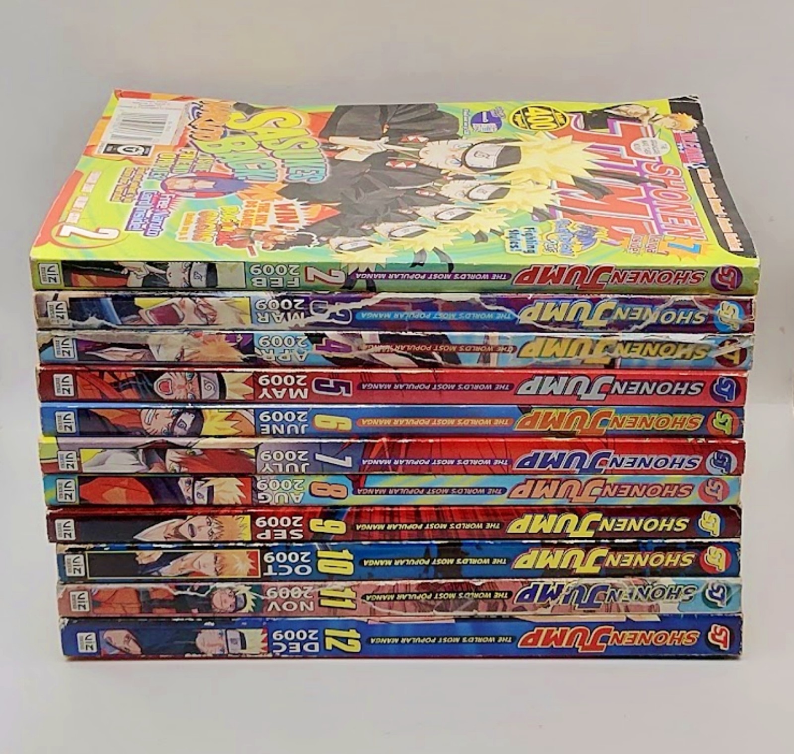 Shonen Jump Manga Magazine Lot 2009 Issues 2-12 - No Cards Shonen Jump Manga Magazine Lot 2009 Issues 2-12 - No Cards