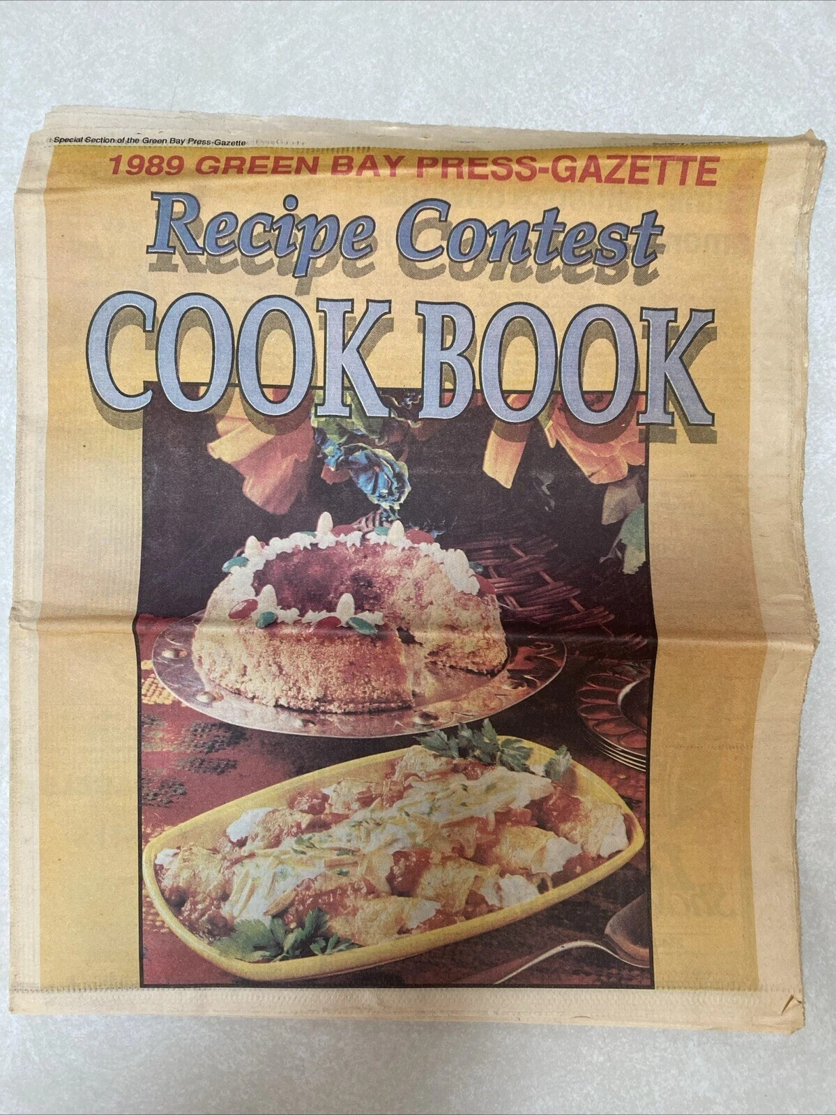1989 GREEN BAY PRESS-GAZETTE Recipe Contest Cookbook; Ads Ephemera Green Bay, WI