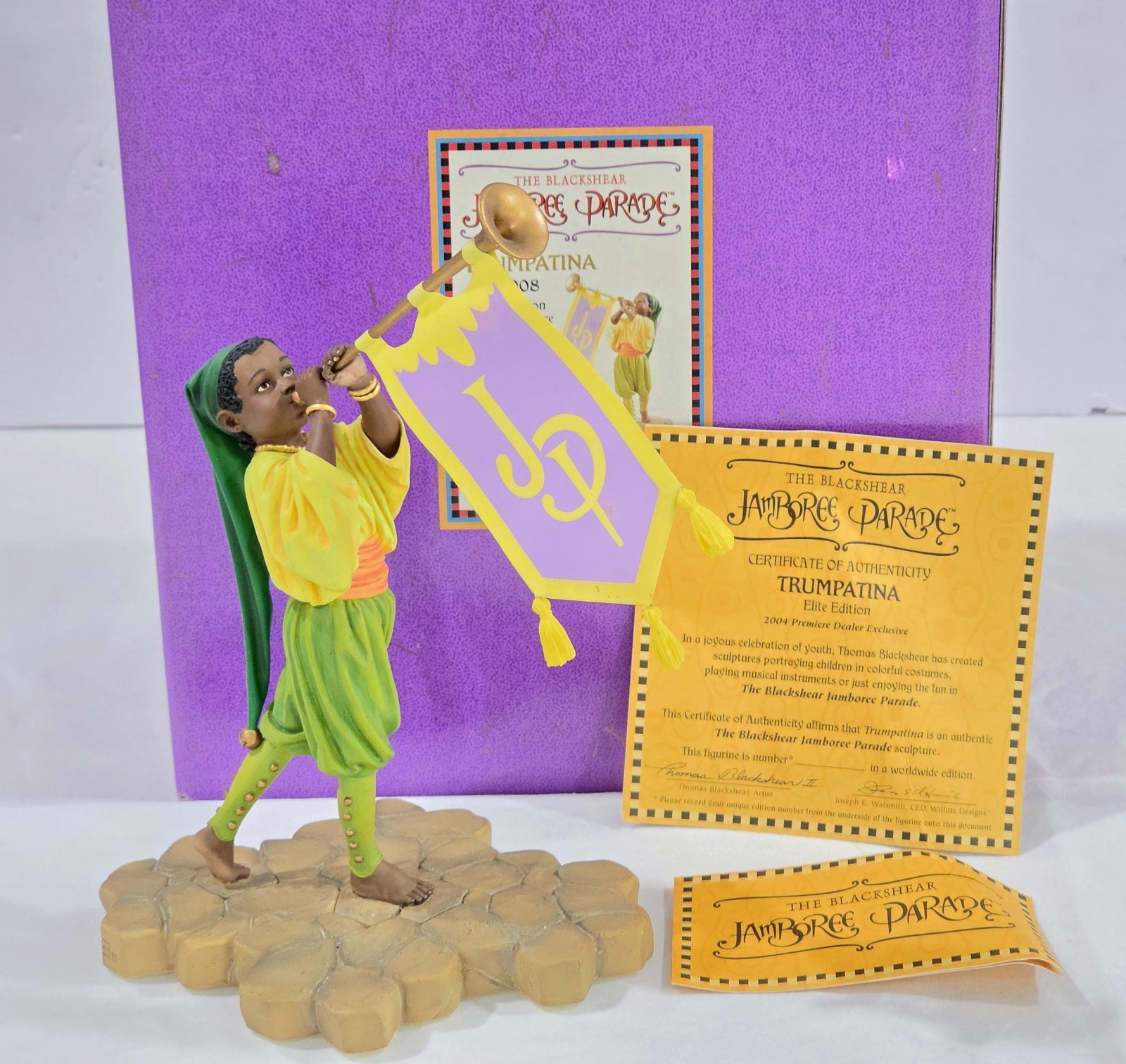 Thomas Blackshear Jamboree Parade Figurine Trumpatina 31008 Dealer Exclusive 