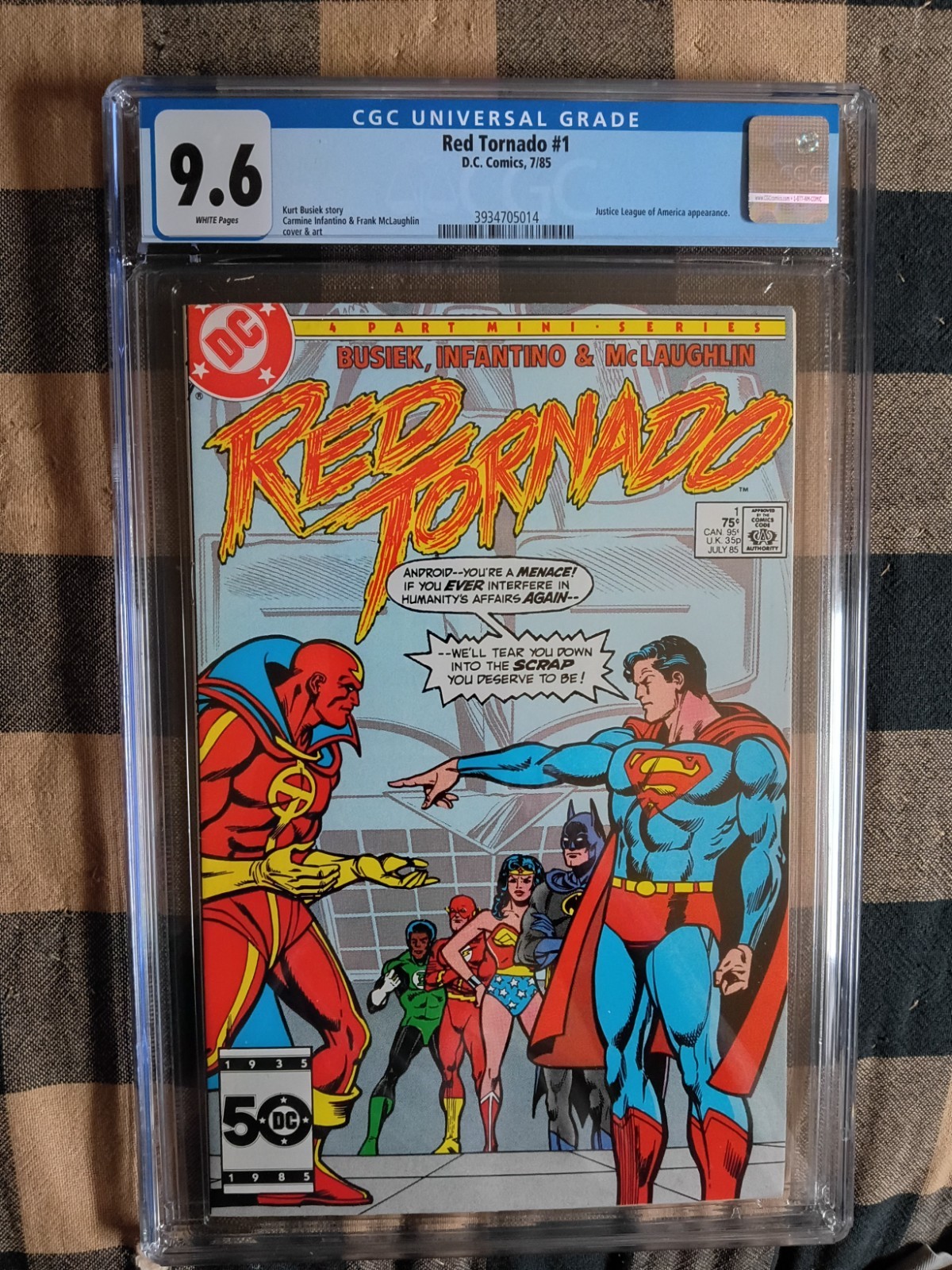Red Tornado 1 / CGC 9.6 / Superman Cover / 1985 / Justice League Appearance NM