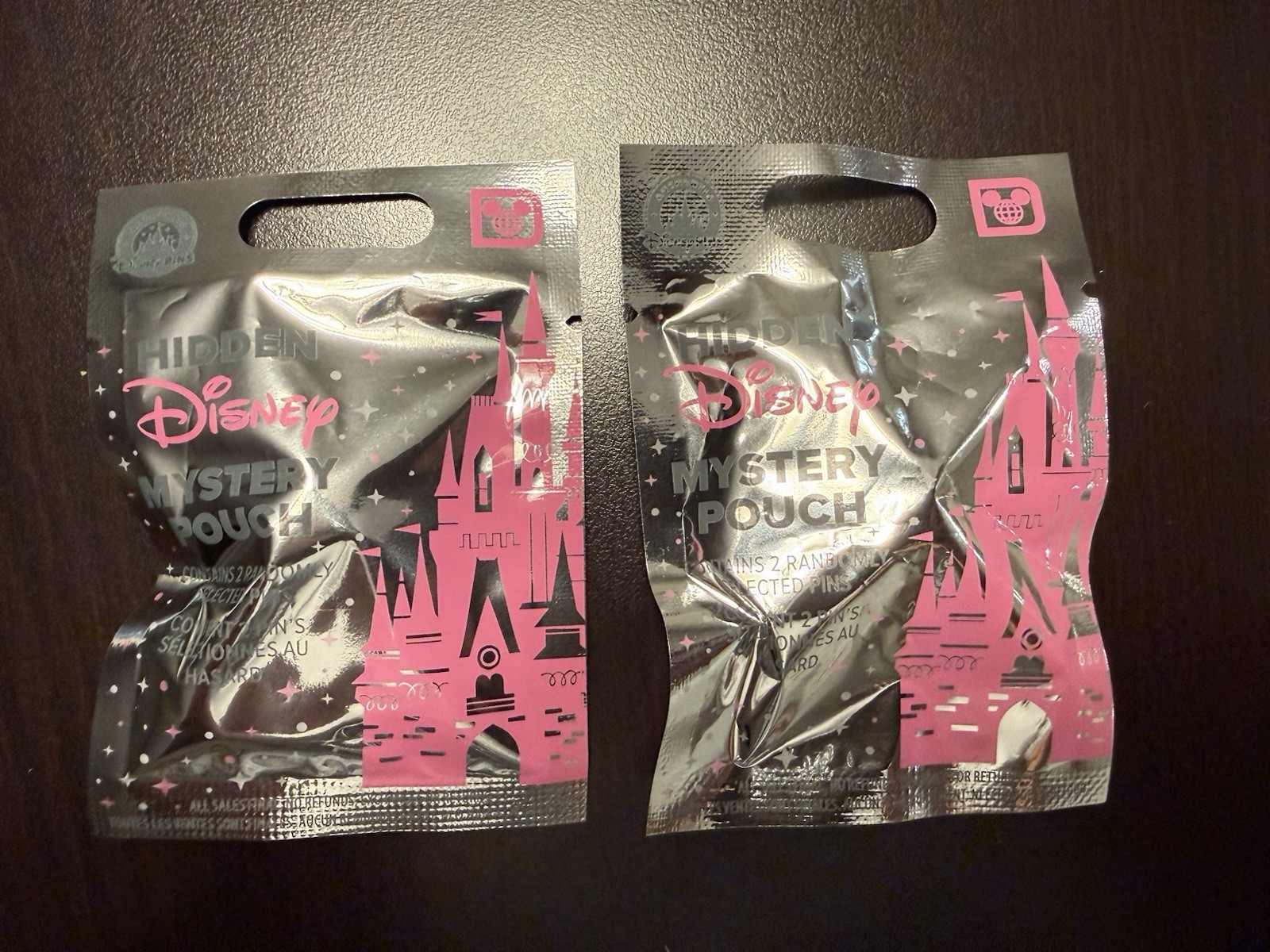 Disney Parks Trading Pins Hidden Disney Pink 2 Pin Mystery Pouch Sealed Lot Of 2 Disney Parks Trading Pins Hidden Disney Pink 2 Pin Mystery Pouch Sealed Lot Of 2