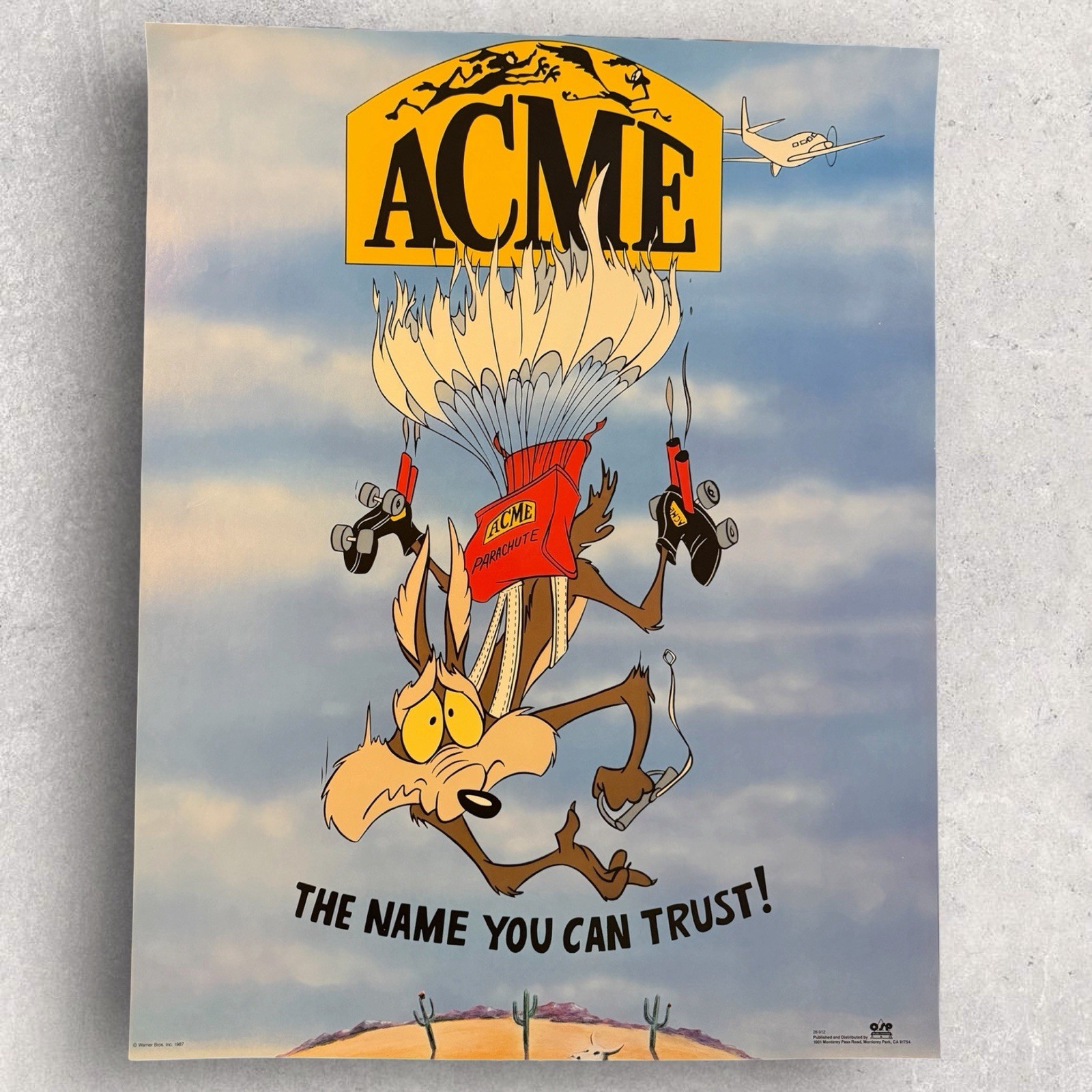 Vintage Acme The Name You Can Trust Poster Warner Bros. Inc.©️1987 • 2 Available