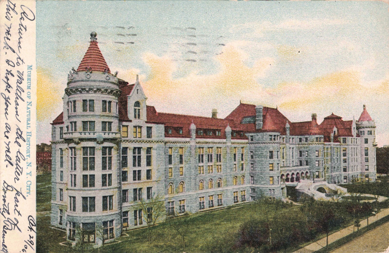 Postcard 1906 Museum of Natural History New York City N.Y. T73 Postcard 1906 Museum of Natural History New York City N.Y. T73
