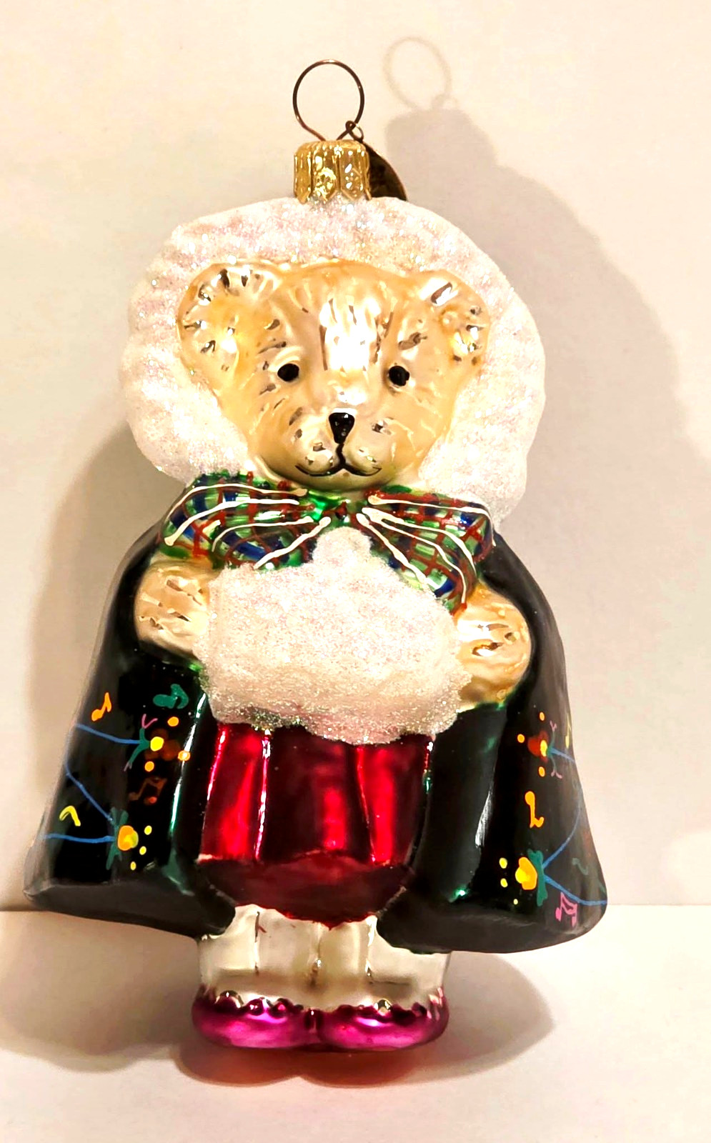 Christopher Radko Muffy Vanderbear Bearly In Tune  Vintage Ornament