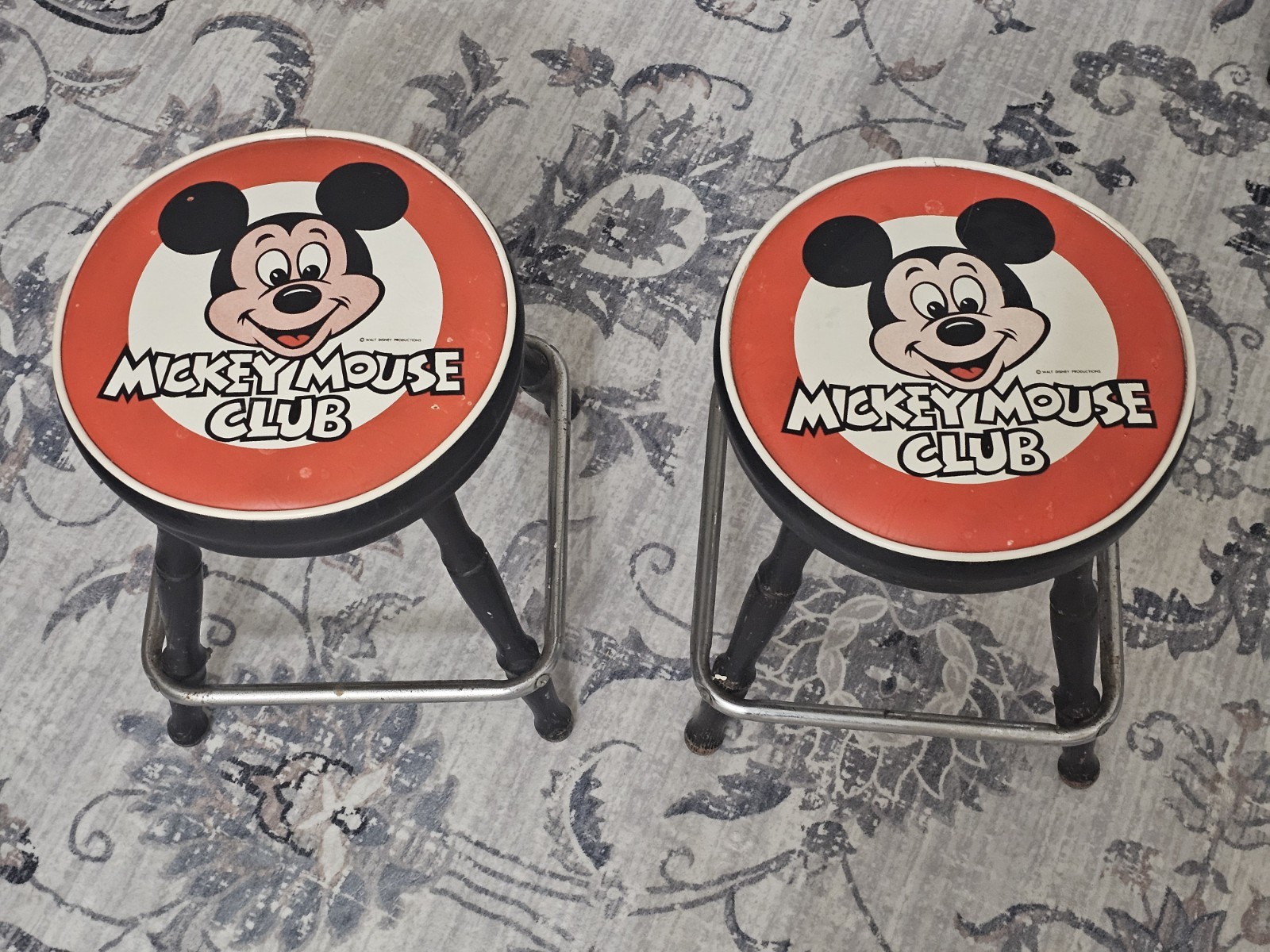 Vintage 1960\'s Walt Disney Pair of Mickey Mouse Club 24\