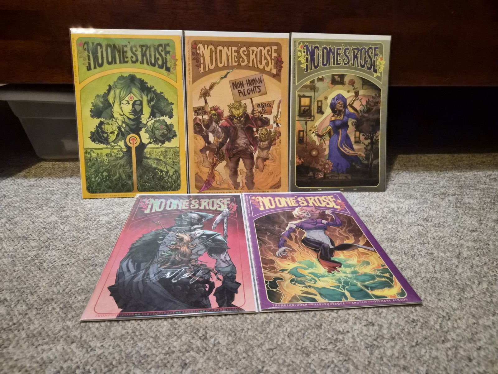 No One's Rose 1 2 3 4 5 Cover A Full Run Set Vault Comics