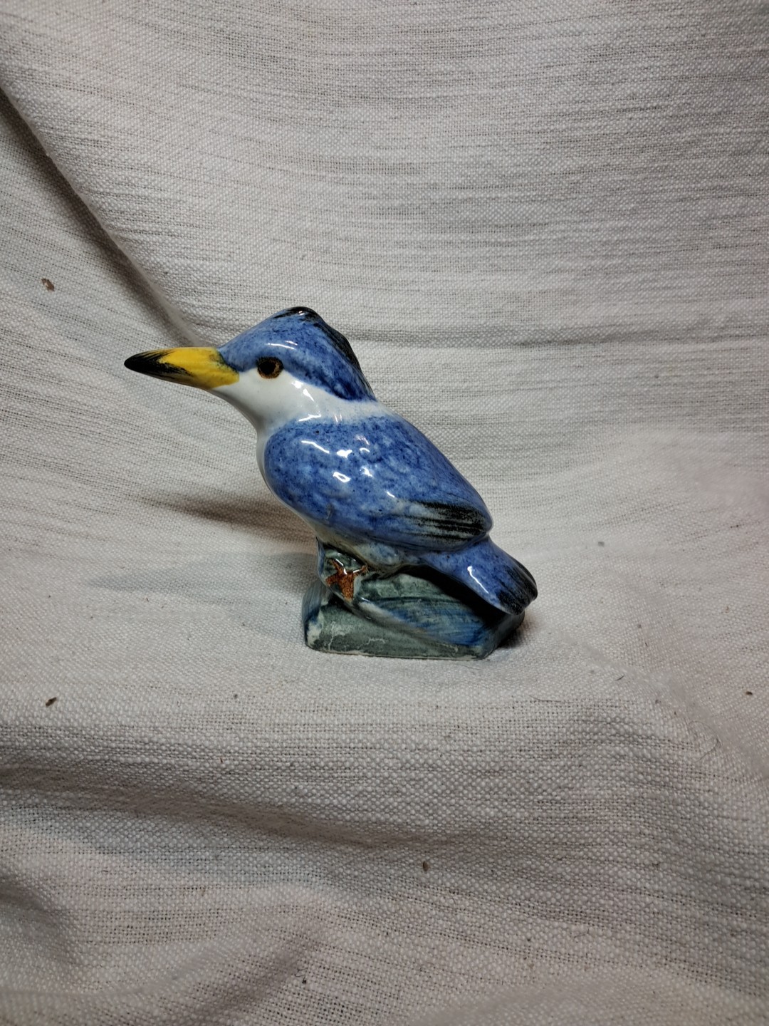 Vintage STANGL Pottery Bird #3406S  Kingfisher Artist Signed Vrf